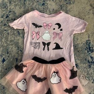 Sweet wink Halloween top and skirt